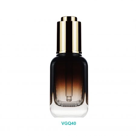 Bouteille compte-gouttes en verre carrée de 40 ml - Bouteille compte-gouttes carrée de 40 ml